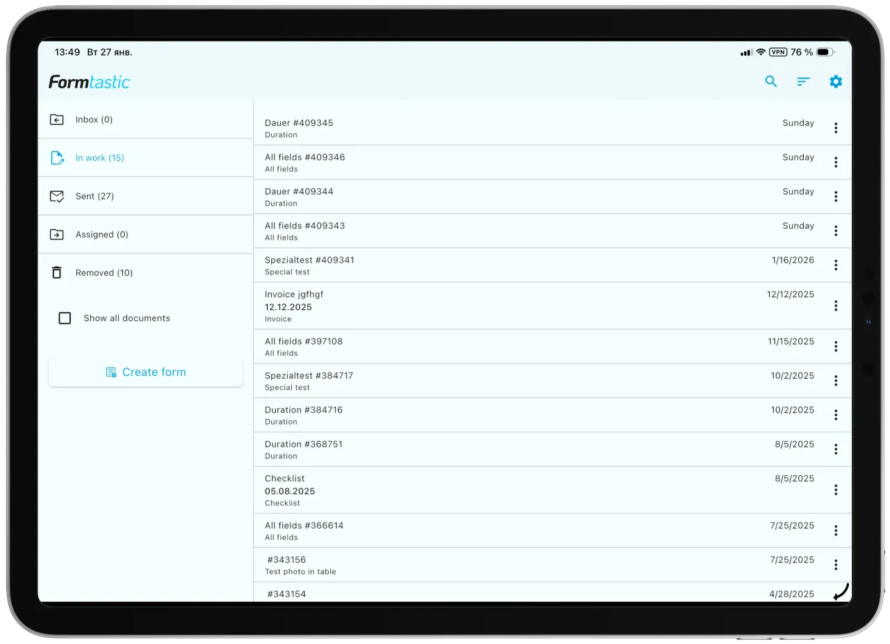 Main Screen